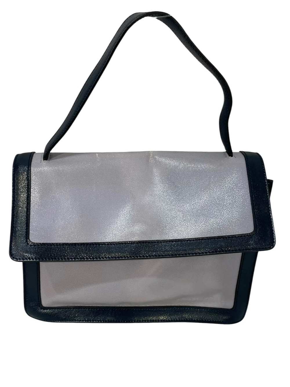 Miu Miu Two-Tone Shoulder Bag in Light Gray and Black